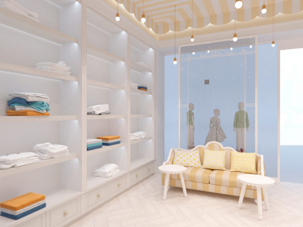 Thiết kế nội thất shop trẻ em cực kỳ bắt mắt với trẻ nhỏ