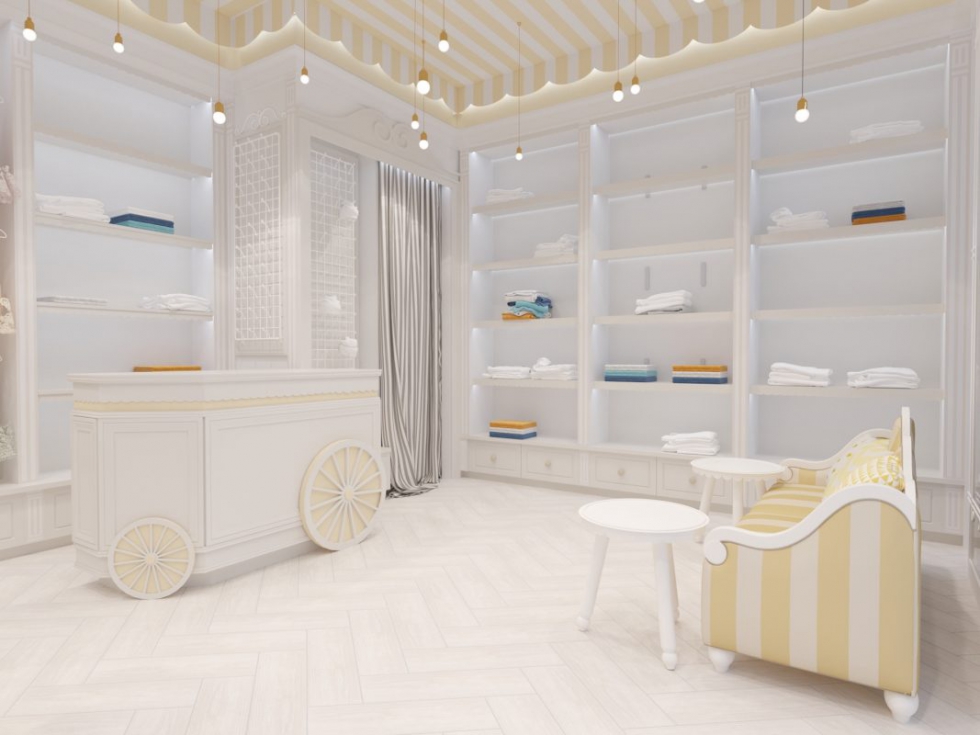 Thiết kế nội thất shop trẻ em cực kỳ bắt mắt với trẻ nhỏ