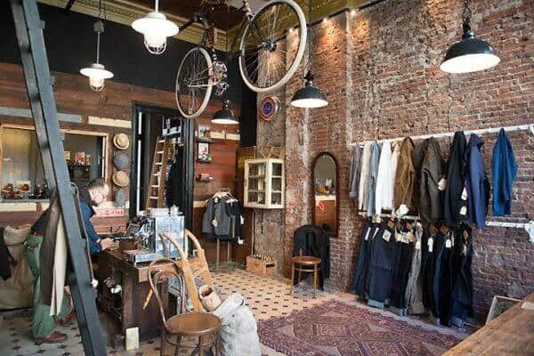 thiết kế cửa hàng quần áo Vintage