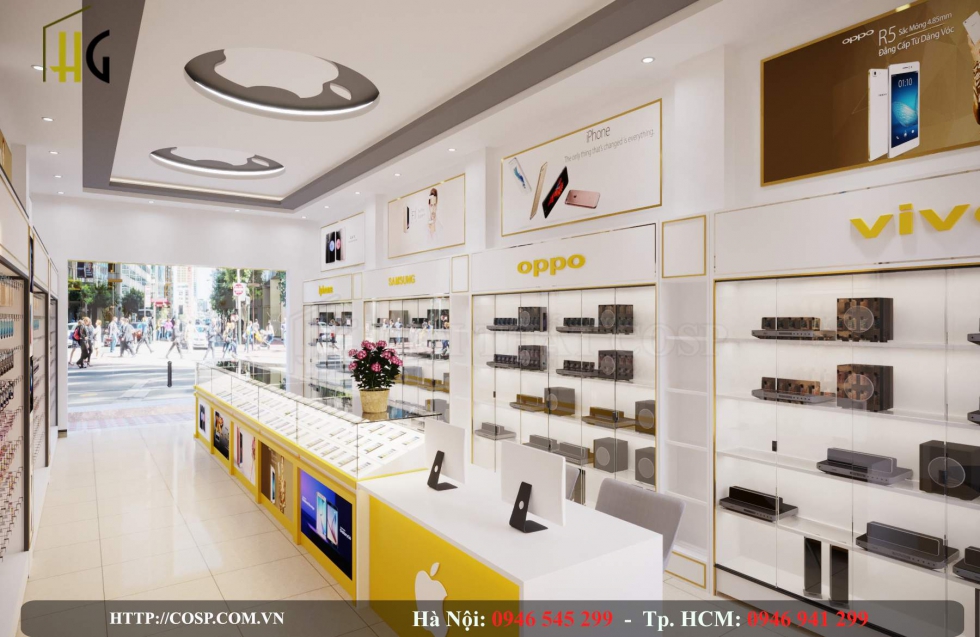 Gỗ công nghiệp trong thiết kế nội thất shop
