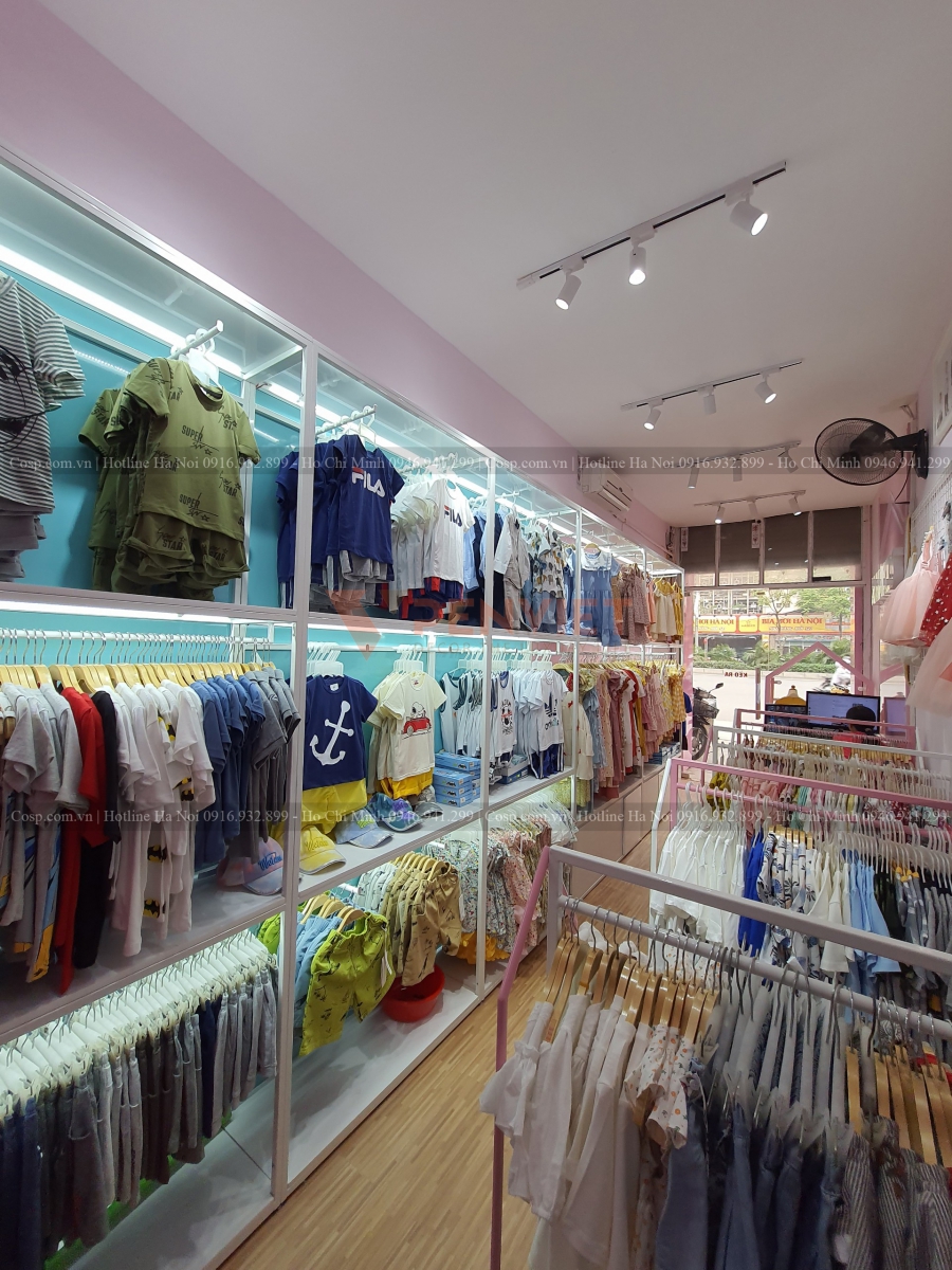 Thi công shop quần áo trẻ em Xukakids 5
