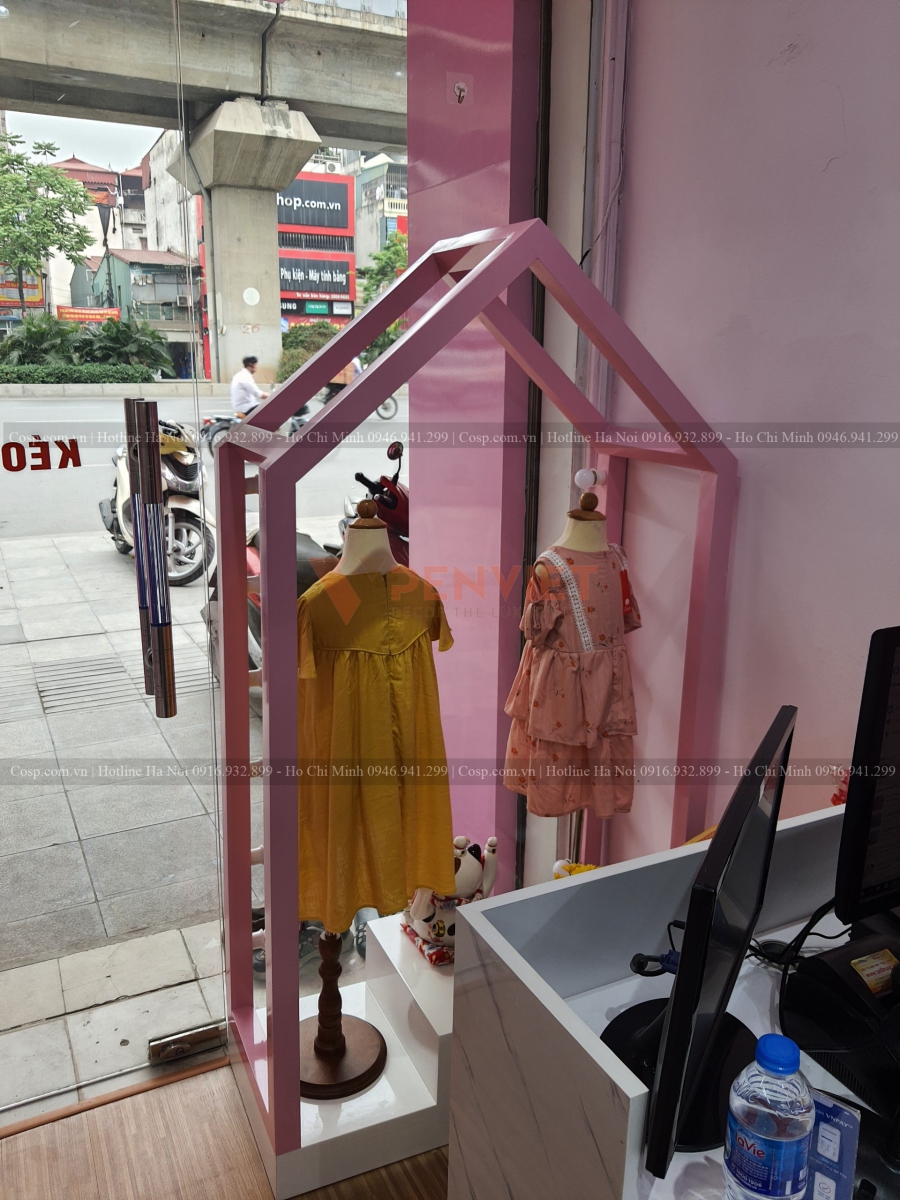Thi công shop quần áo trẻ em Xukakids 4