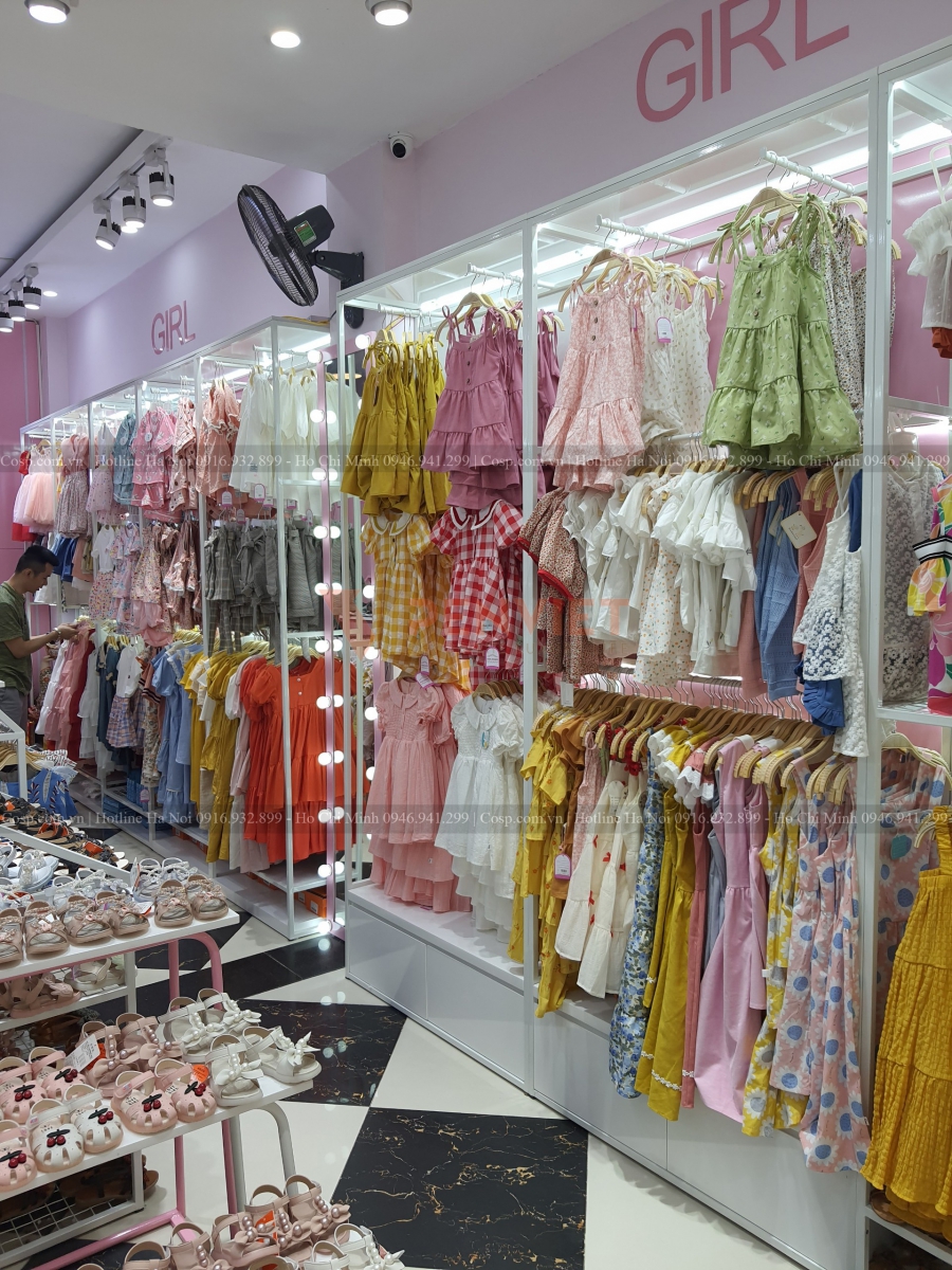 Thi công shop thời trang trẻ em Xukakids 3