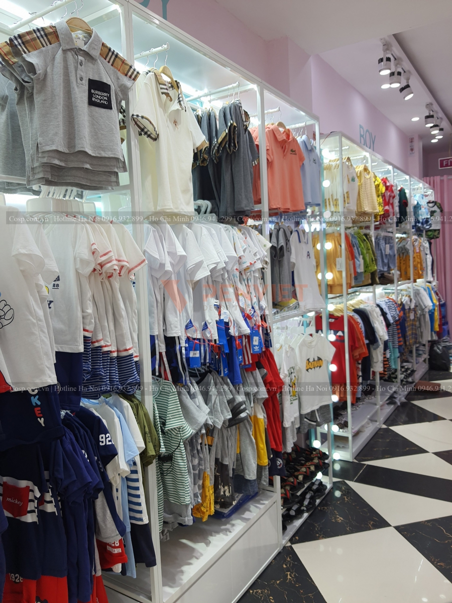 Thi công shop thời trang trẻ em Xukakids 5