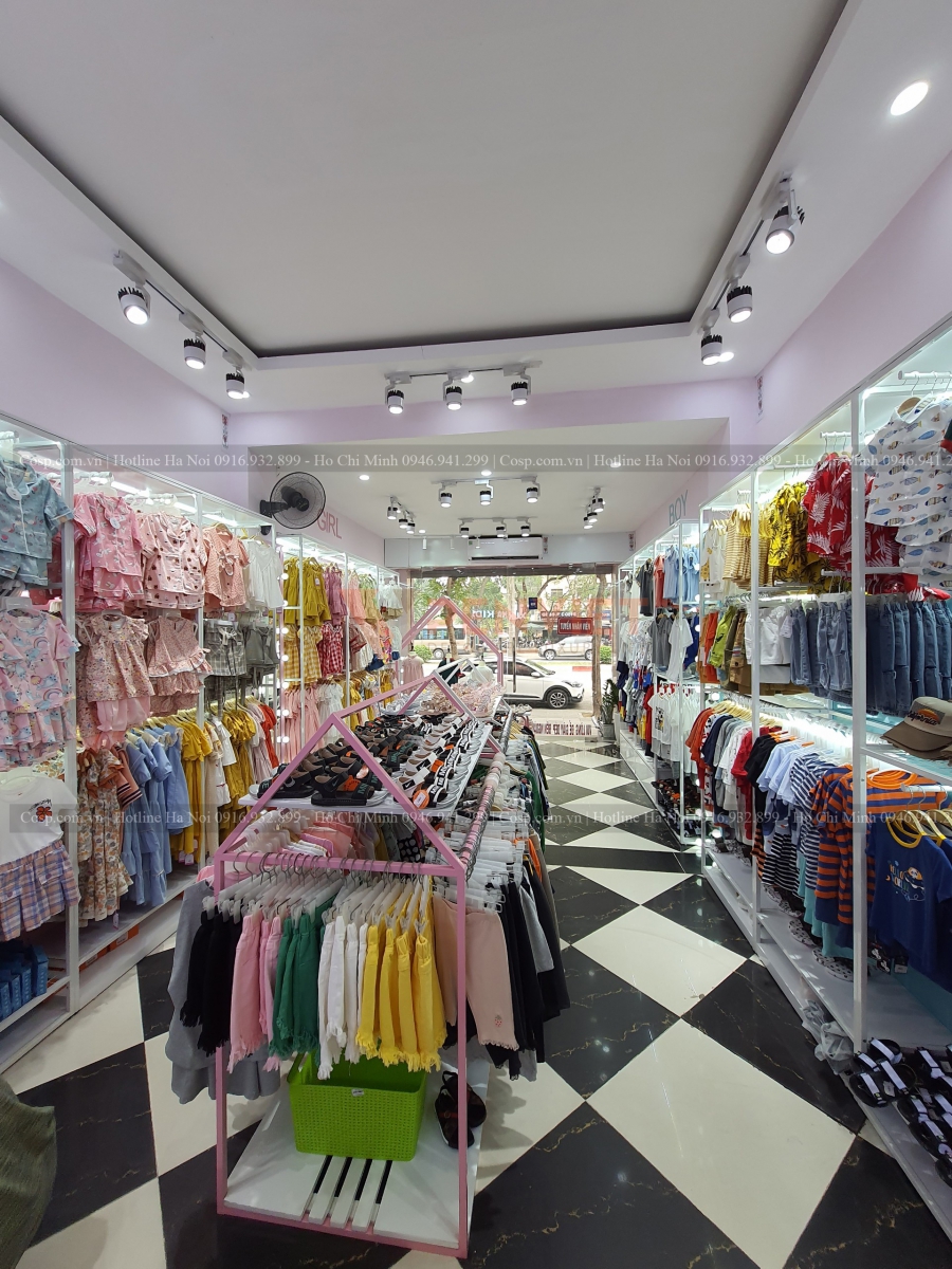 Thi công shop thời trang trẻ em Xukakids 6