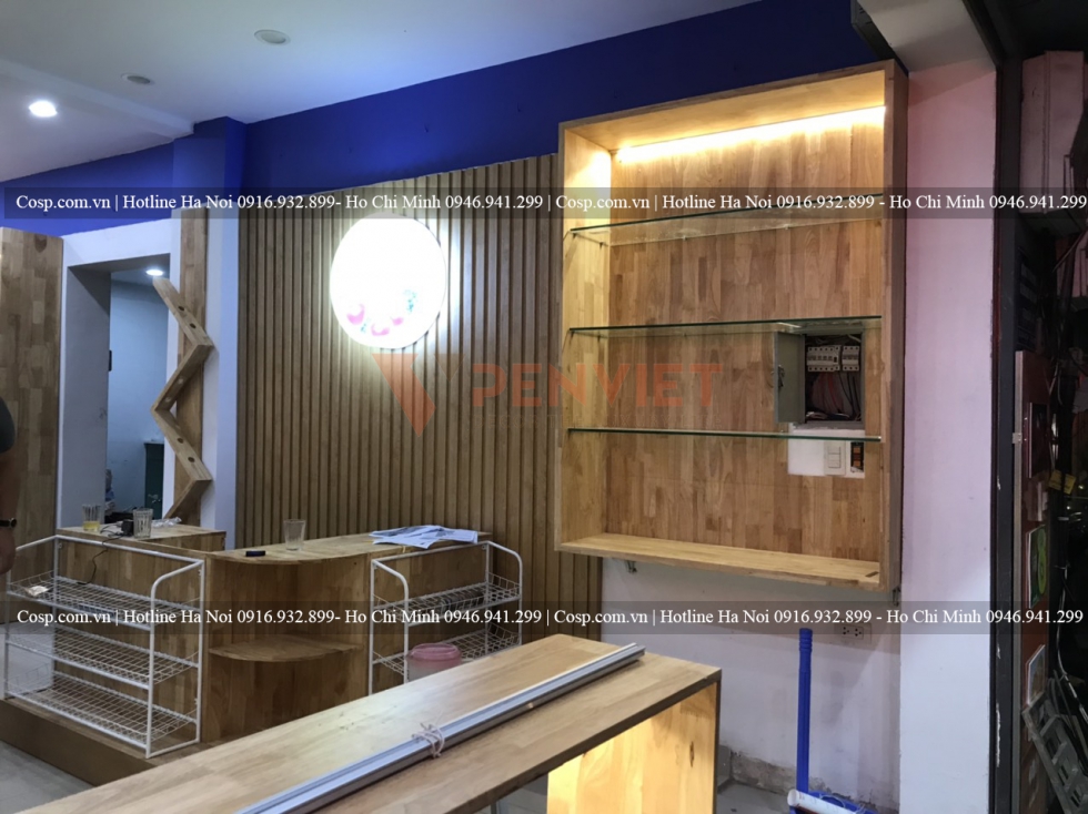 Thi công shop trái cây nhập khâu 12b Cát Linh
