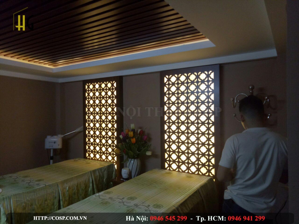 Hình ảnh thi công spa Song Linh