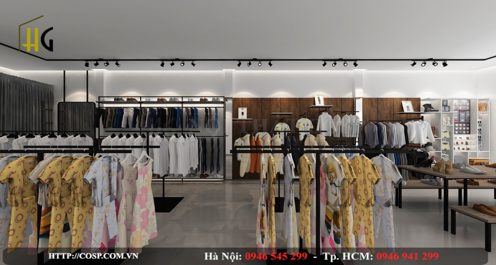 Treo quần áo trên giá treo