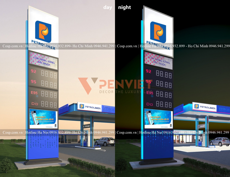 Thiết kế cây xăng Bắc Ngọc