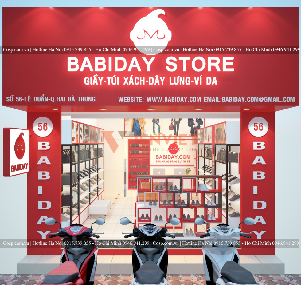 CHuỗi cửa hàng giầy babyday store