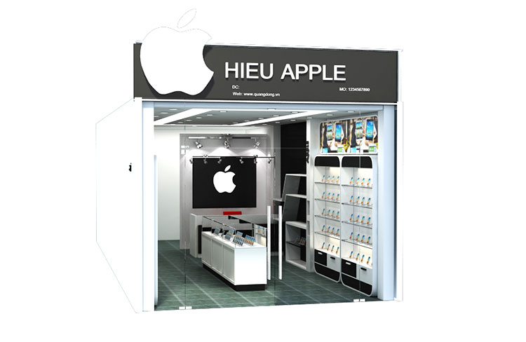Thiết kế shop điện thoại nhỏ đẹp10m2