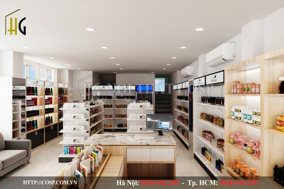 Thiết kế cửa hàng hàng hóa Nhật