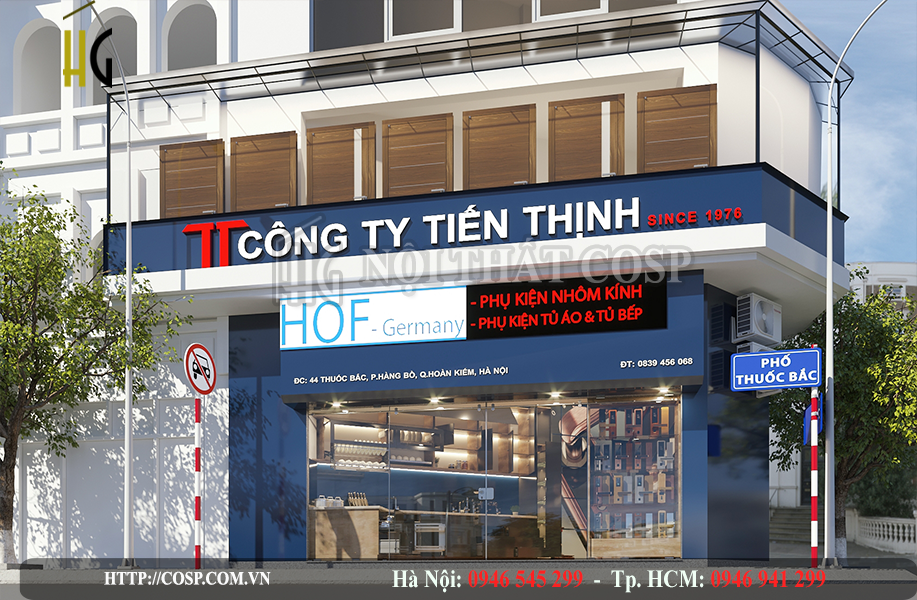 Thiết kế shop khóa điện tử Tiến Thịnh
