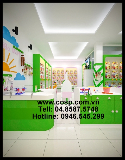 Thiết kế cửa hàng thời trang BabyShop - Định Công