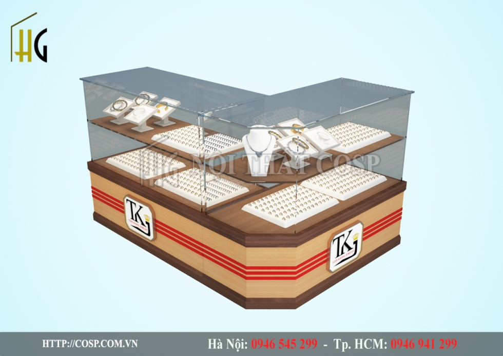 thiết kế cửa hàng trang sức