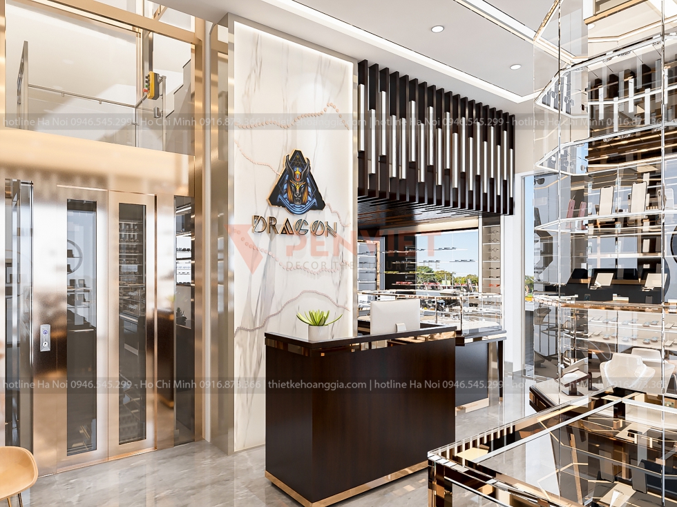Thiết kế tổng hợp dự án Hoàng Mai- shop đồng hồ