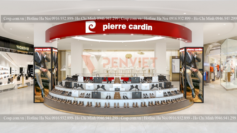 Thiết kế gian hàng pierre Cardin Vincom Đồng Khởi