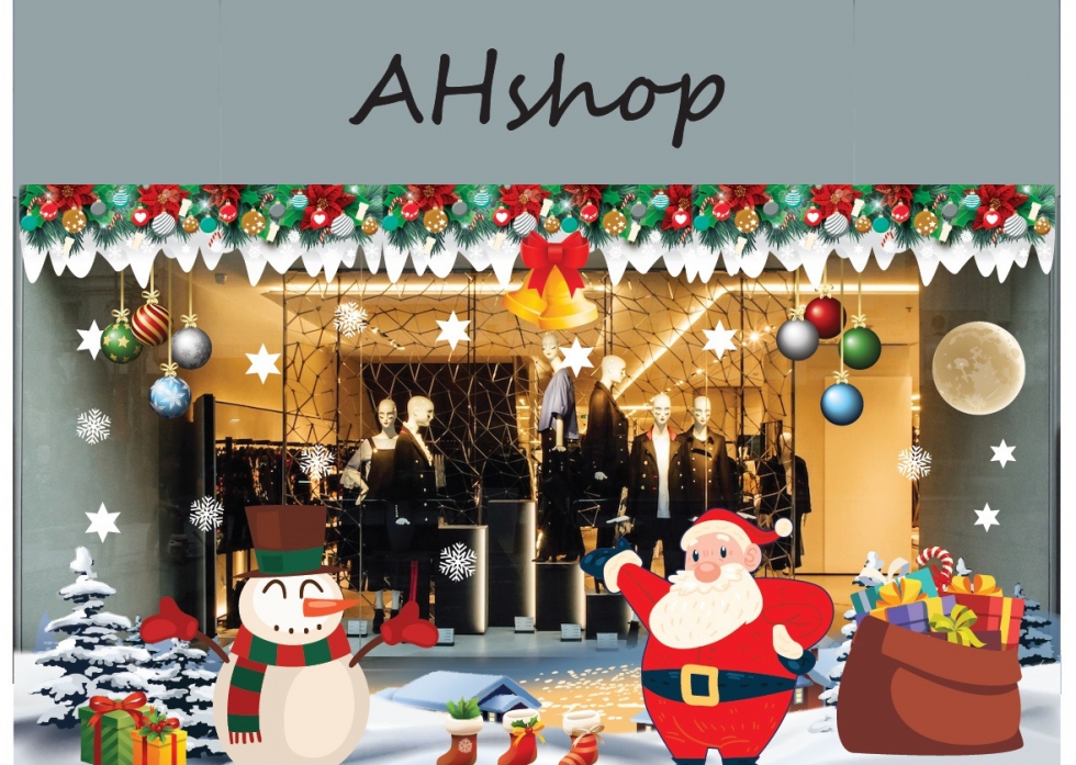 Trang trí cửa mặt tiền shop thời trang