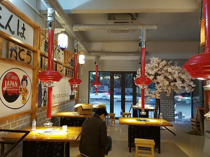 Thiết kế nhà hàng lẩu nướng Nhật Bản