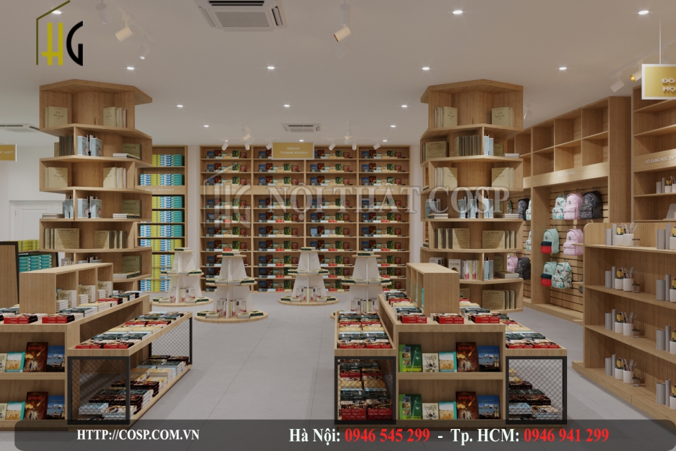 Thiết kế nhà sách Chung Lý