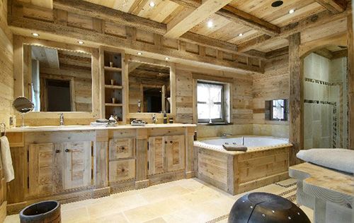 Không gian nội thất phòng tắm spa tại nhà