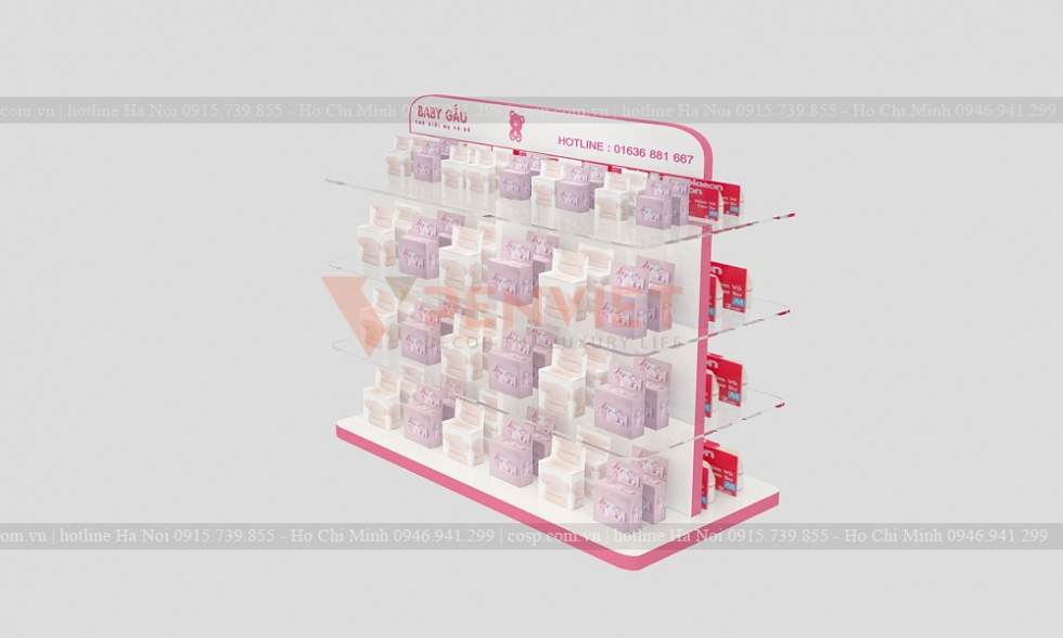 Thiết kế nội thất shop mẹ và bé