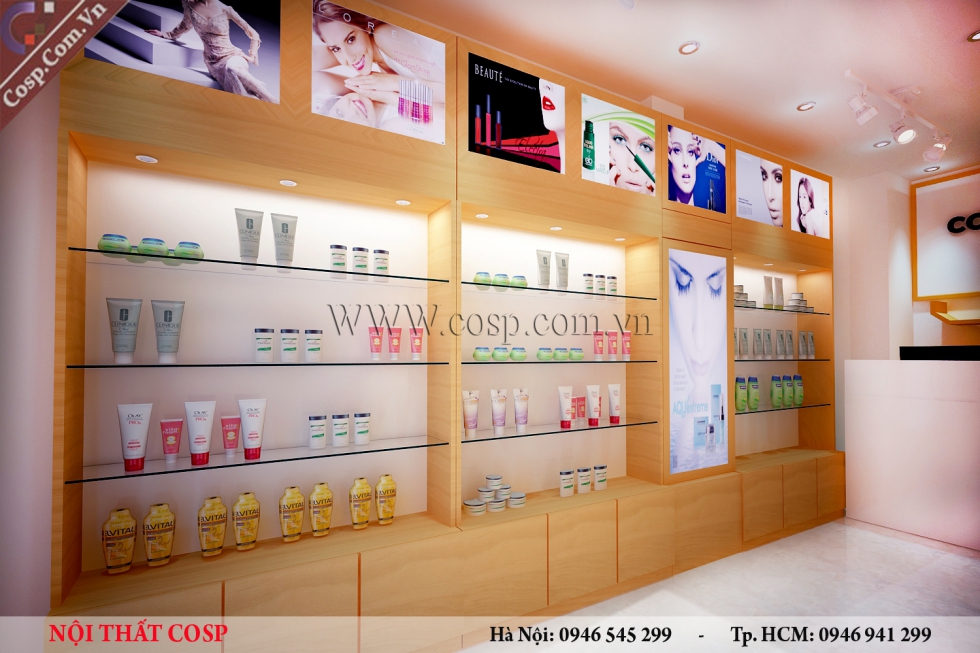 thiết kế shop mỹ phẩm sang trọng4