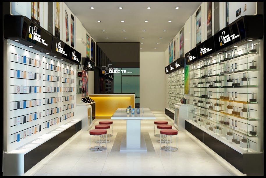 Thiết kế nội thất showroom phụ kiện