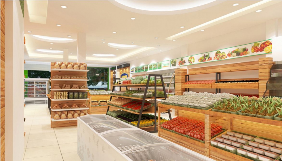 Thiết kế nội thất showroom thực phẩm