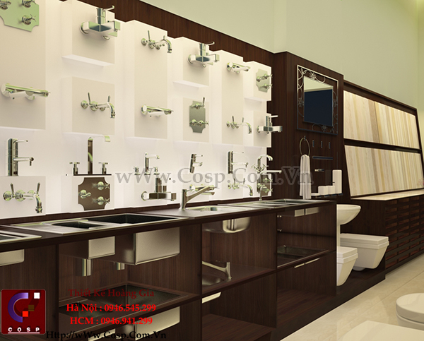 Thiết kế cửa hàng thiết bị vệ sinh - Chị Hồng - Gia Lai