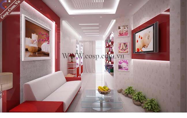 Thiết kế nội thất spa mini có tầm nhìn thoáng mát