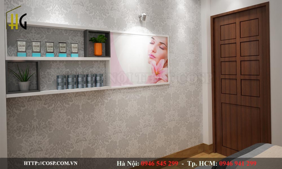 Trang trí tranh backlist cho nội thất spa