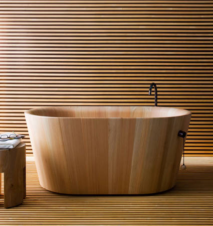 Thiết kế phòng dịch vụ spa với bồn tắm Nhật Bản