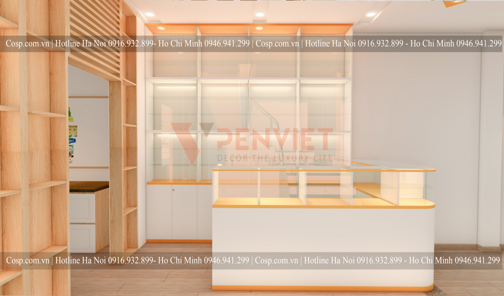 Thiết kế quầy thuốc tại phòng khám