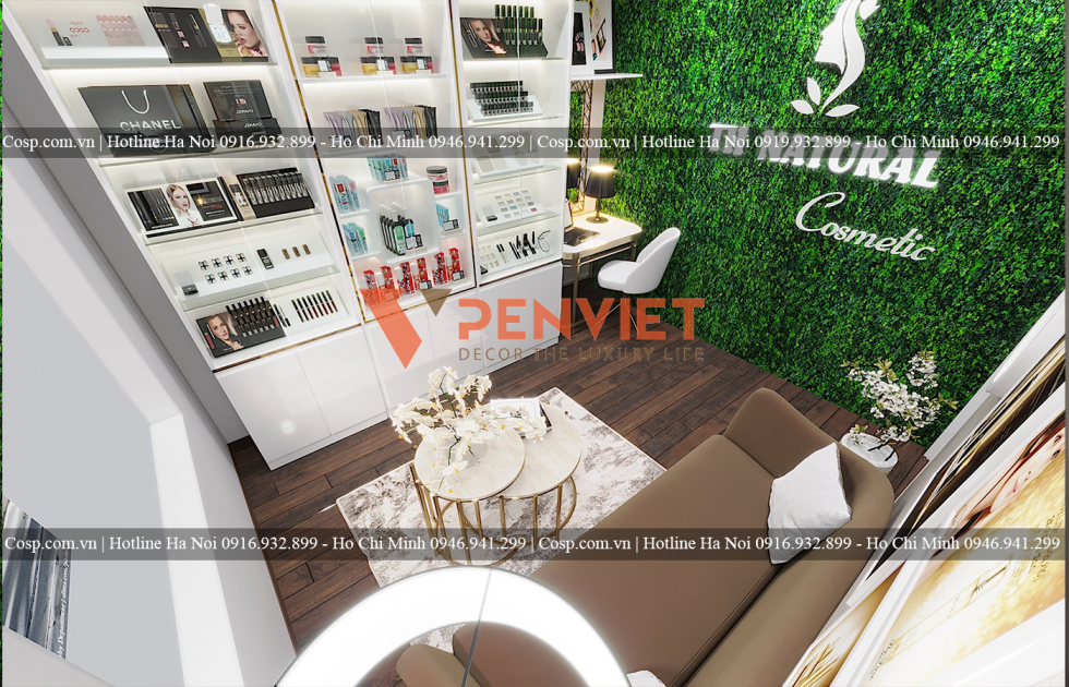 thiet ke shop my pham livestream linh dam 2