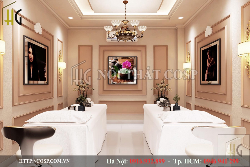 thiet ke phong dich vu spa newlife beauty 8
