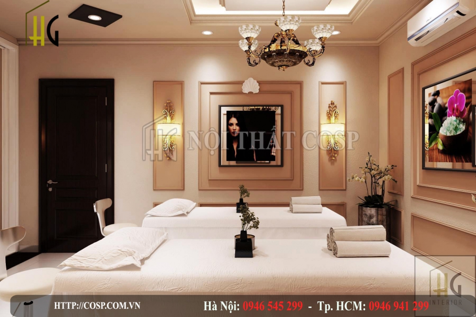 thiet ke phong dich vu spa newlife beauty 9