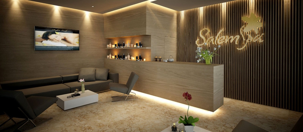 Quầy thu lễ tân spa