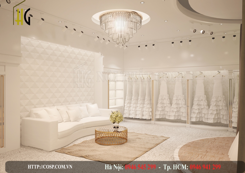 thiet ke shop ao cuoi trang tinh khoi 1