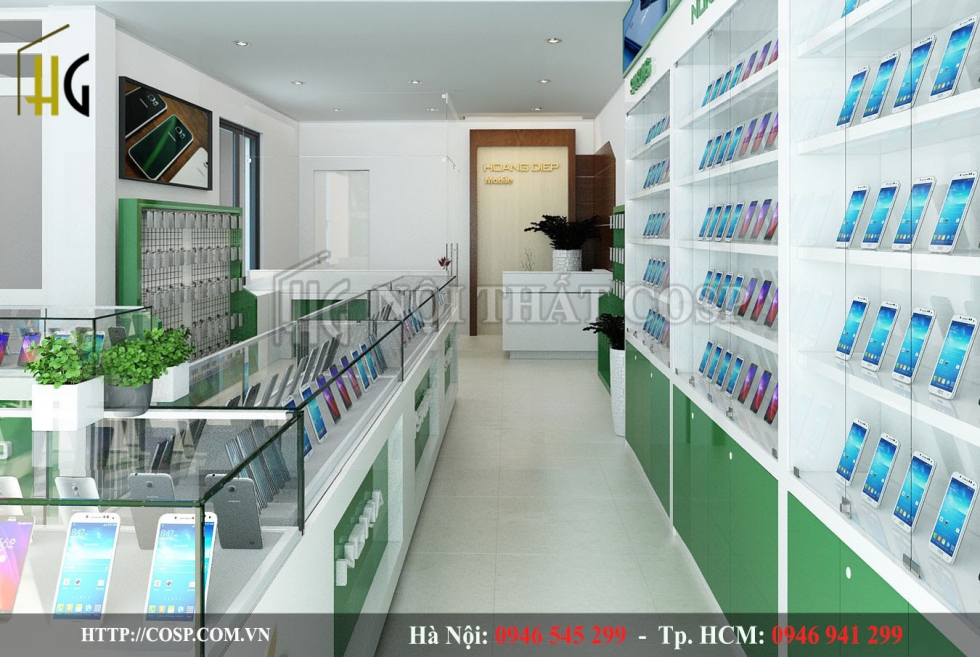 thiết kế nội thất shop