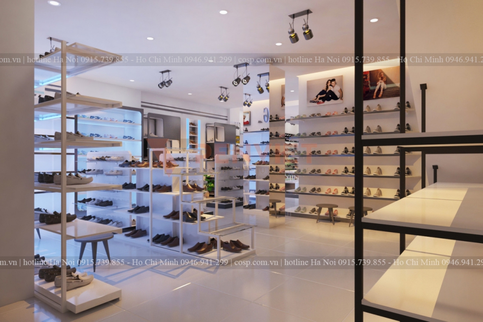 Thiết kế shop giày dép