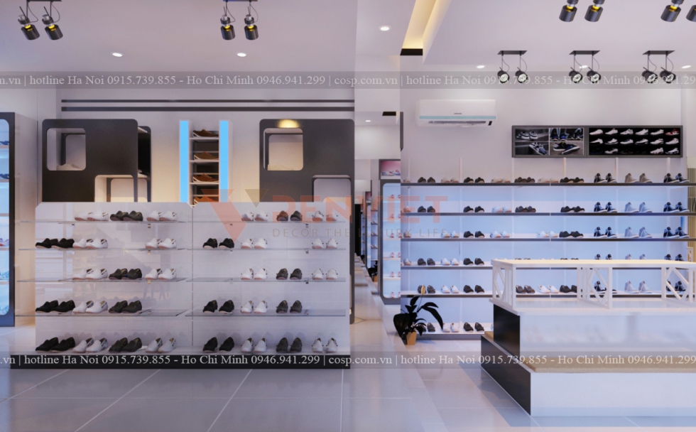 Thiết kế shop giày dép