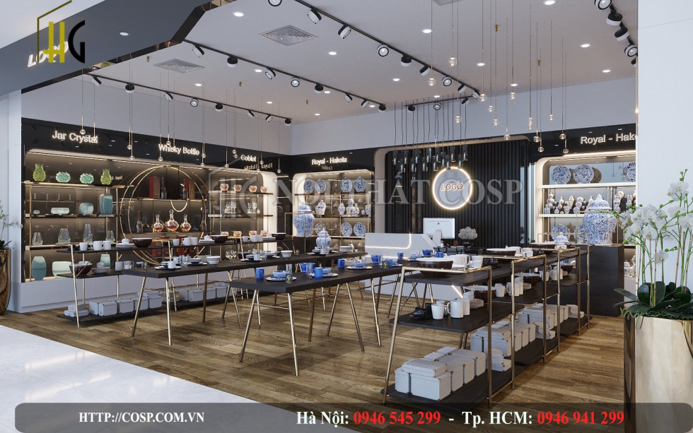 mẫu thiết kế shop gốm sư 1