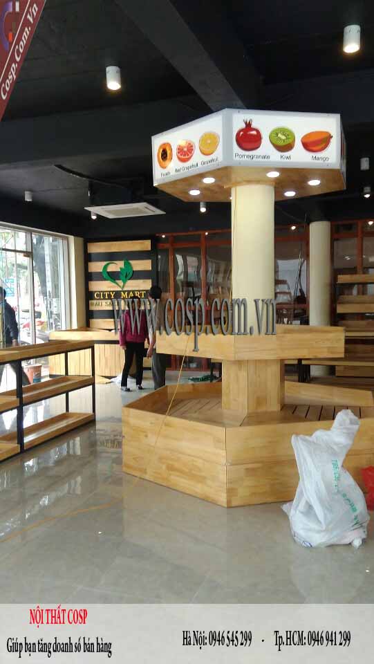 thiet ke shop thuc pham city mart 4