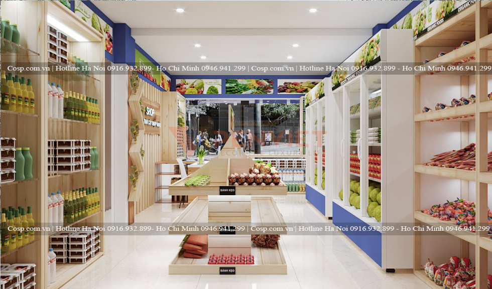 Thiết kế shop trái cây nhập khẩu Cát Linh