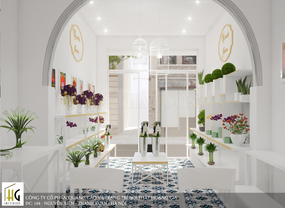 Thiết kế & thi công shop hoa Tỷ muội