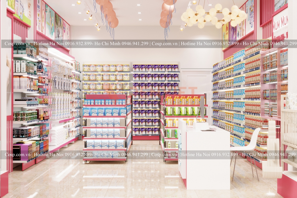 Quầy thu ngân và ghế ngồi được thiết kế đơn giản mà lại sang trọng