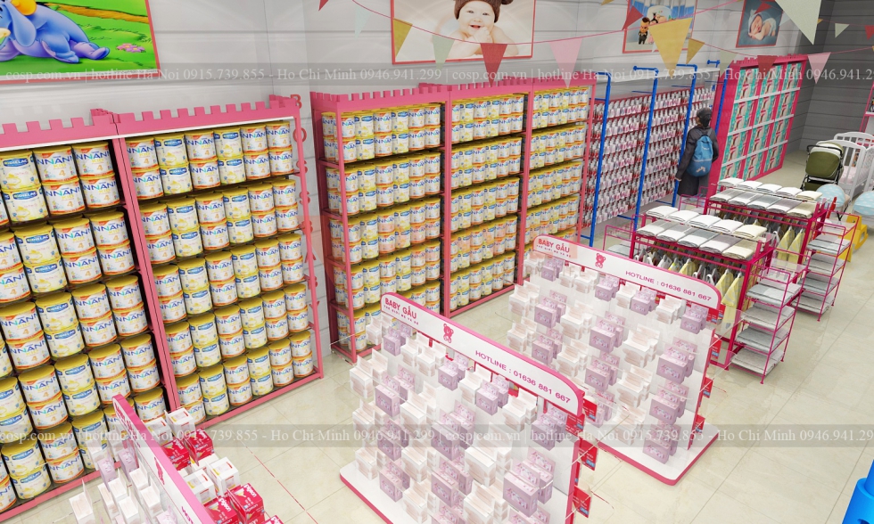 Thiết kế shop mẹ và bé