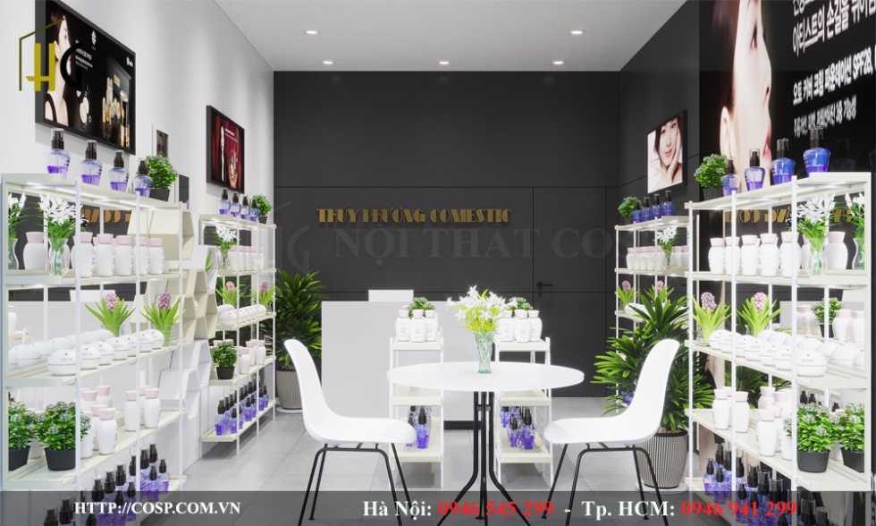Thiết kế showroom mỹ phẩm