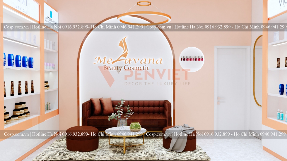 ​Việc nhấn nhá màu sắc tinh tế mang đến không gian cửa tiệm ấn tượng